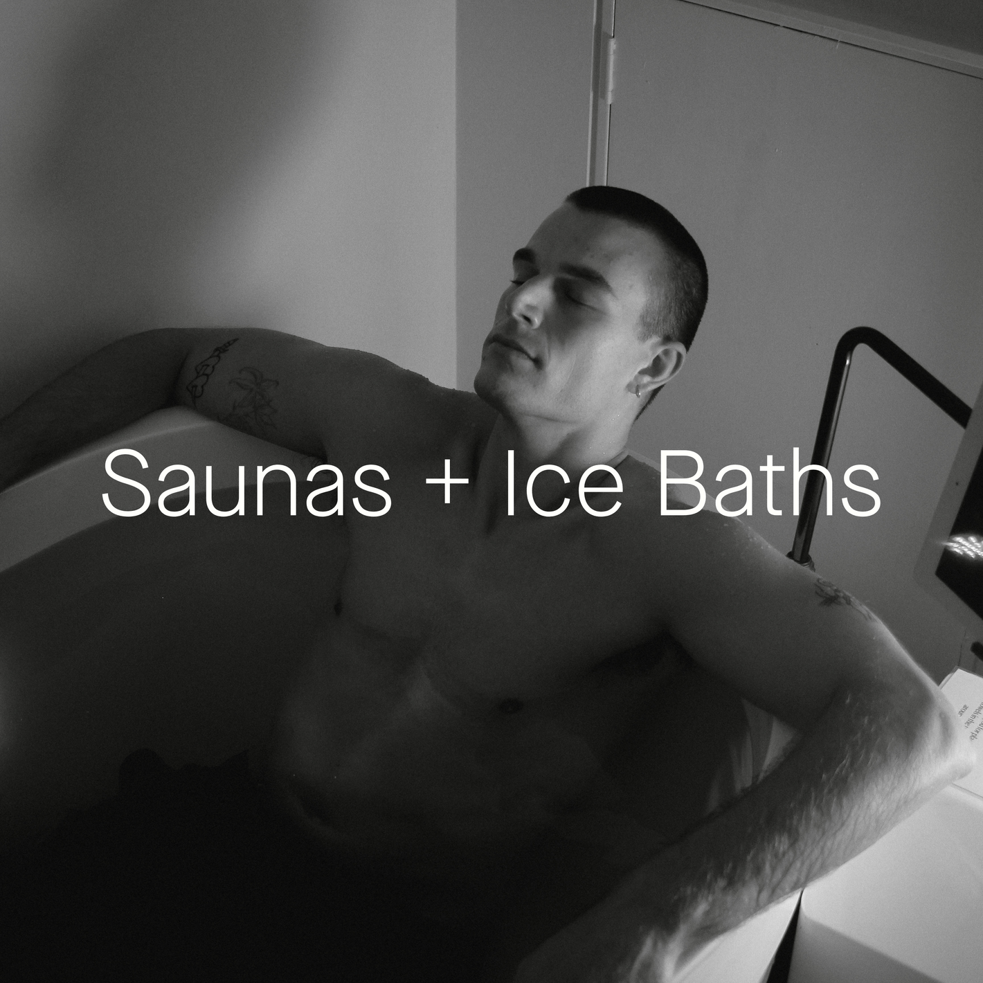 Man in ice bath at Nimbus Co