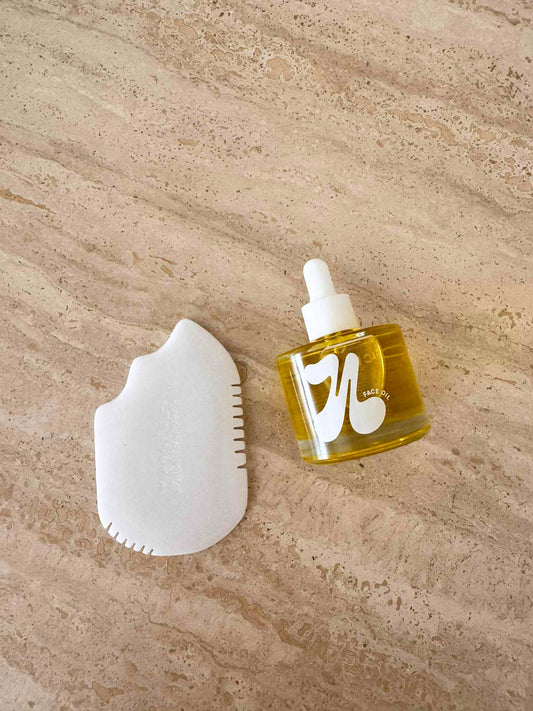Face Oil + Gua Sha Set
