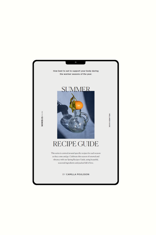 Summer Recipe Guide by holistic health coach Camilla Poulsson.