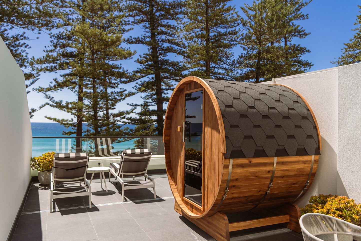 Outdoor Full Spectrum Barrel Infrared Sauna